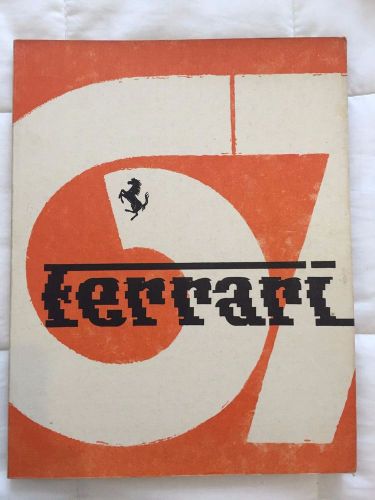 1967 original ferrari yearbook annuario brochure catalog 275 330 365