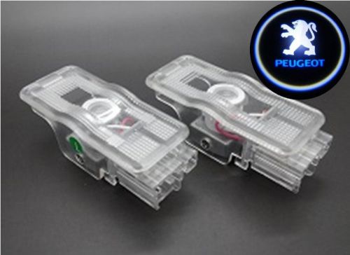 2pcs car door welcome light laser light for peugeot 206 207 307 406 407 408 607