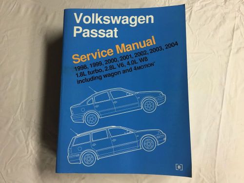 1998-2004 vw passat service repair manual 99 00 01 1.8l turbo 2.8l v6 4.0l w8