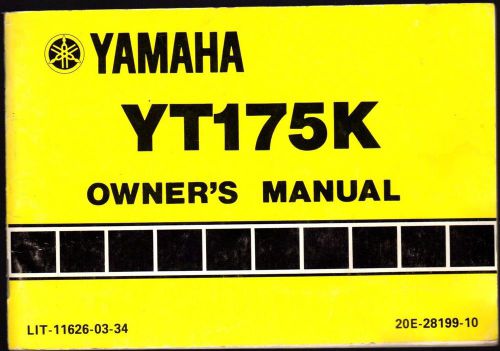 1982 yamaha three wheeler yt175k owners manual lit-11626-03-34   (462)