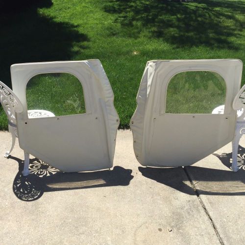 Jeep cj2 and cj3 door assemblies - white