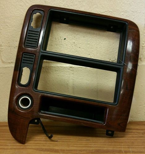 1999-2003 ford windstar radio climate control dash trim bezel wood grain