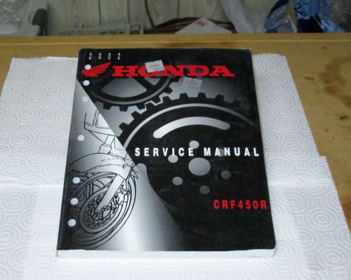 Honda cr450r service manual, 2002, used good useable condition