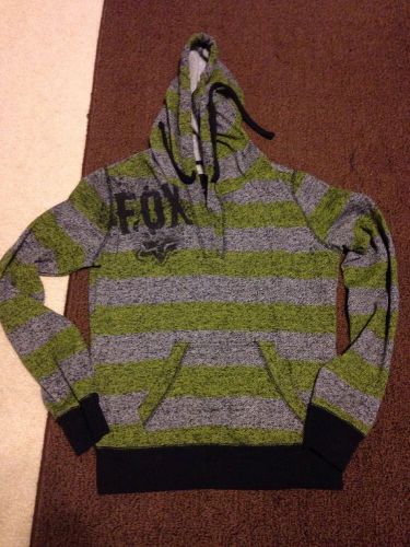 Fox racing yellow black hoodie pullover small size