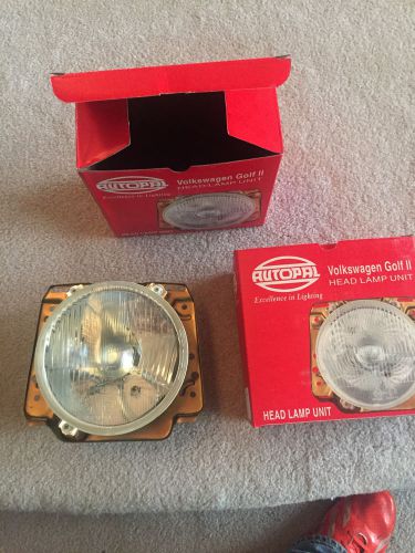 Vw gti golf jetta ii 2 european 7" h4 round headlights ('85-'92) complete !!!!