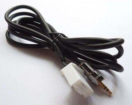Plug gold plated aux audio mp3 input cable for toyota camry carola 3.5mm