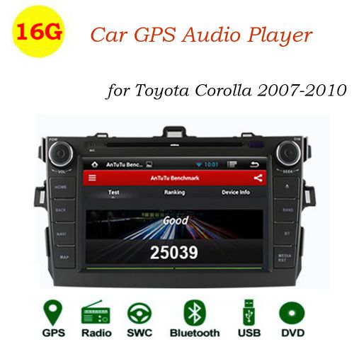 For toyota corolla 2007-2010 quadcore car dvd radio player gps dvr touch screen