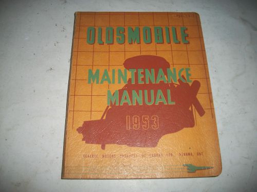 Original 1953 oldsmobile shop repair maintenance manual deluxe 88 super 88 98