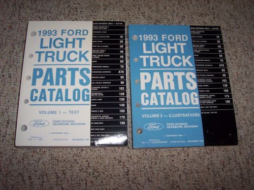 1993 ford f250 f350 truck parts catalog manual xl 4.9 5.0 5.8 7.3l diesel 7.5 v8