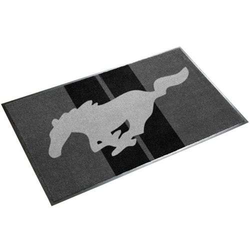 Gift house floor mat 19&#034;x30&#034; starter series running horse gray