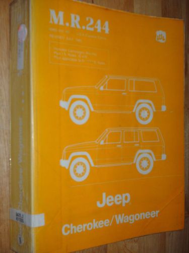 1985 jeep cherokee / wagoneer service manual orig book