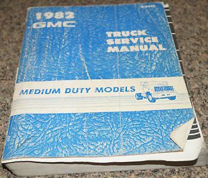 1982 gmc medium duty truck factory service shop manual from dealership