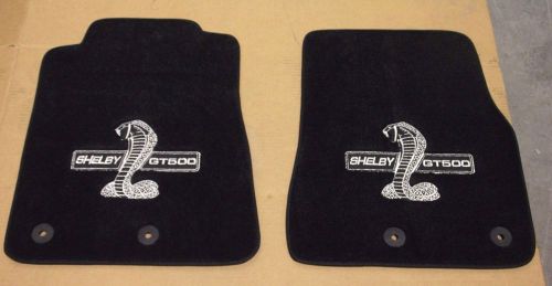 2010-14 ford shelby mustang gt500 embroidered floor mat set w/ shaker trunk mat