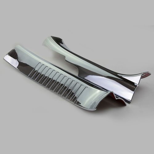 Mar 2x chrome inner rear door sill scuff plate cover trim for 11-16 jeep compass