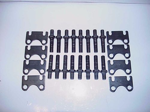 16 hardened 7/16" screw-in studs &amp; engine pro guide plates for sb chevy nhra