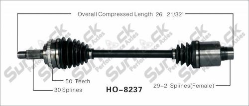 Surtrack ho8237 right new cv complete assembly