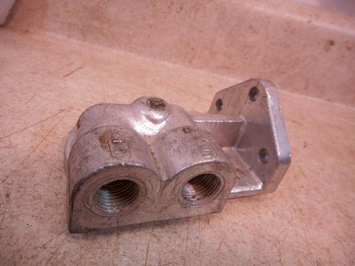 Vw oil filter relocation mount, nice casting, volkswagen type 1, 2, 3, nos, alum