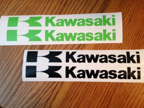 4 - 10&#034; kawasaki decals sticker quad atv motorcross jet ski bike any color