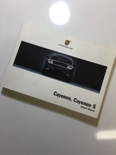2005 porsche cayenne cayenne s owners manual free same day shipping! #0307