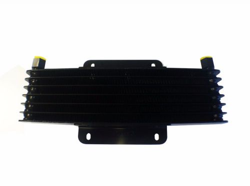 Small oil cooler with inverted flare fittings