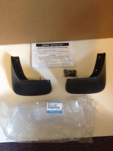 2012-2013 mazda 3 (4 door sedan) rear black splash guards oem new bgv4-v3-460