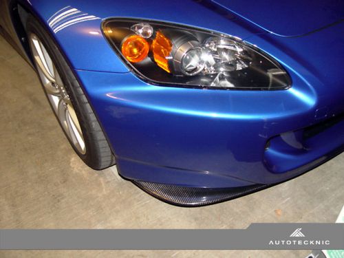 Autotecknic universal abs plastic front bumper splitters - honda ap2 s2000 s2k