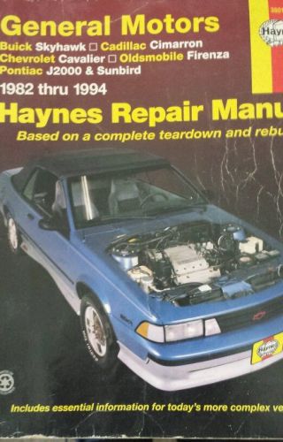 General motors 1982 thru 1994 repair manual