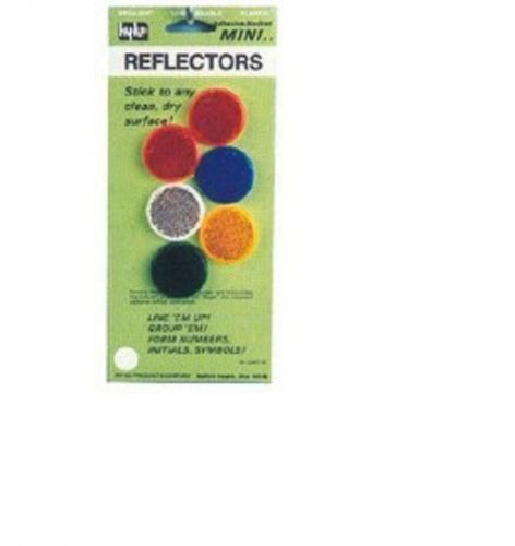 Hy-ko 6 pack, 1-1/4", plastic mini reflector, cmr-10