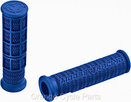 Blue handlebar stealth grips arctic cat atv quad moose racing 0630-0398