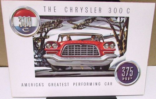 1957 chrysler 300 c 375 hp fire power v8 engine color sales brochure