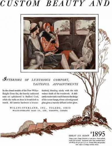Willys-overland 1929 - willys-overland ad - custom beauty and