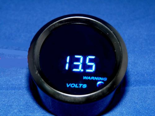 2&#034; digital volt meter blue led smk  lens blk 12 volt dc range 0 - 19.9