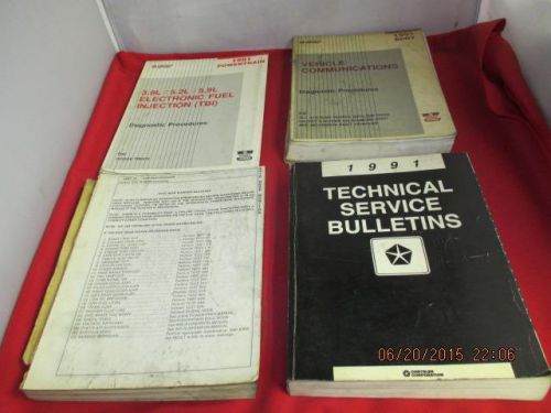 Lot 1991 manuals 3.9l 5.2l 5.9l body systems communications service bulletins