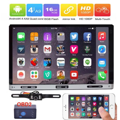 Android 7" double 2din 3g wifi car radio stereo dvd player gps navi obd camera