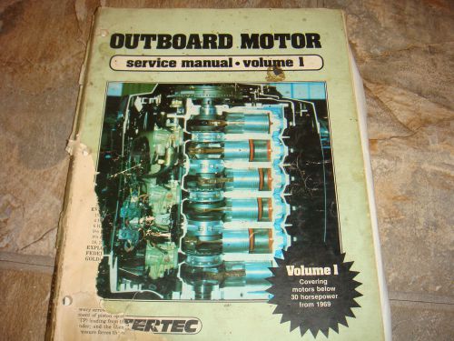 1969 &amp; up intertec outboard motor engine below 30hp service repair marine manual