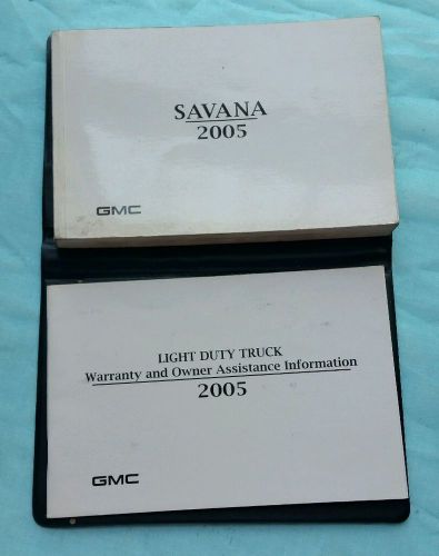 2005 gmc savana owner&#039;s manual set