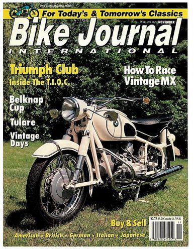 1966 bmw r69s bike journal feature article (and 2-page ad) - 5 pages