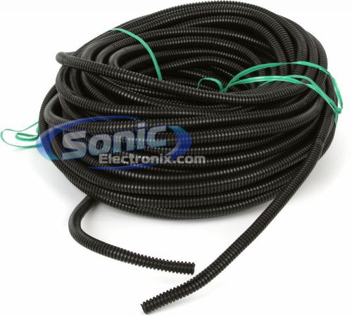 The install bay slt14 100 ft of black flexible 1/4" split loom tubing