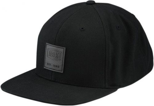 100% sanderson mens snapback hat black os