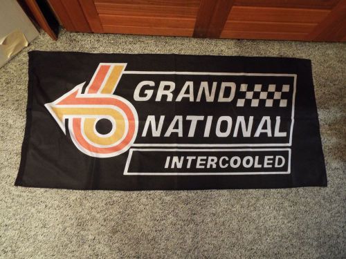 Buick grand national intercooled tapestry emblem banner sign 22&#034; x 50&#034;