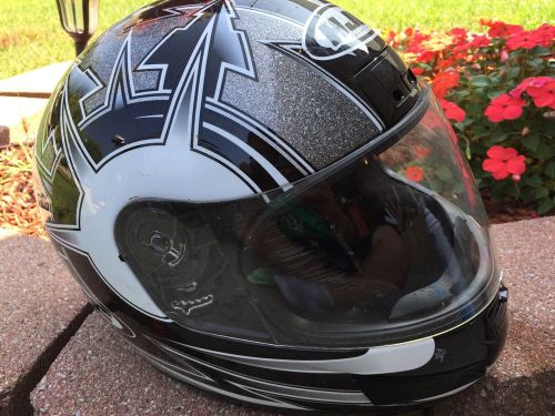 Hjc cl-max element flipup modular motorcycle helmet, black grey white