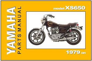 Yamaha parts manual xs650 xs650s special 1979 1980 1981 1982 and 1983 catalog