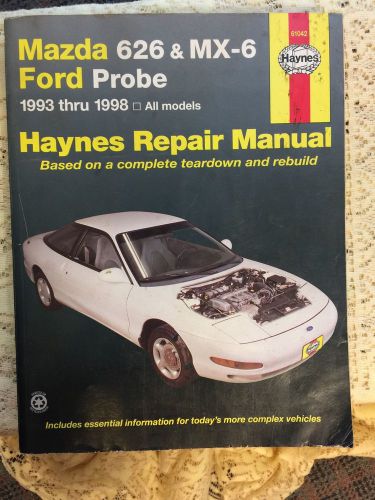 Mazda 626 &amp; mx-6 ford probe 1993-1998 haynes repair manual