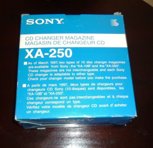 New sony cd changer magazine 10 disc xa-250