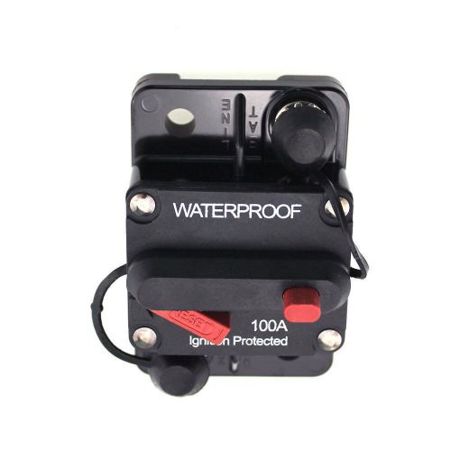 100a manual reset circuit breaker motor accessory trolling car boat waterproof