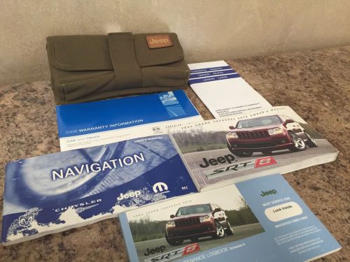 2006  jeep  srt8 grand cherokee  owners manual set  w/nav book &amp; free shipping