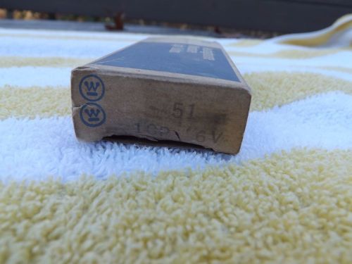 9 new old stock westinghouse 51 instrument auto light bulbs 6v 6 volt in box