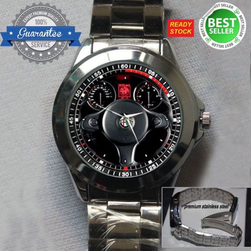 Ready stock !! alfa romeo 159 sedan steeringwheel sport metal watch watches
