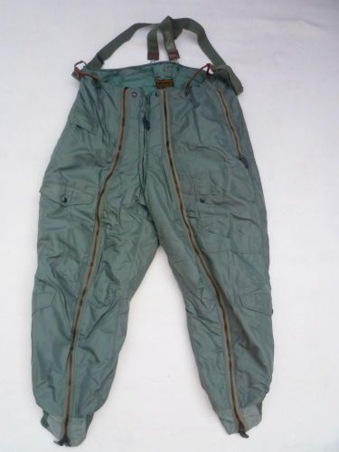 Nos post korean war insulated flying flight pilots snowmobile trouser pants bib