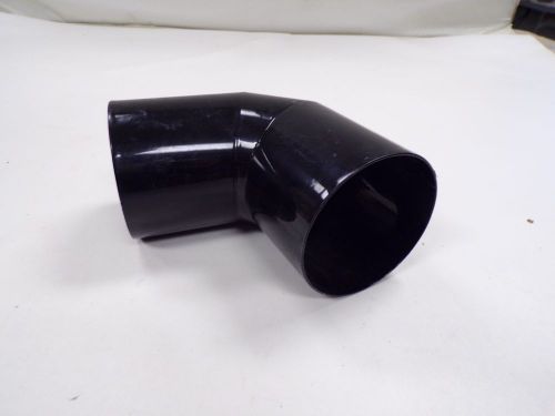 Exhaust elbow 7 1/2" x 7 5/8" 4" od black marine boat